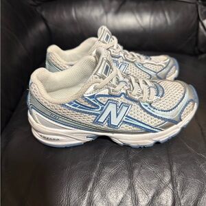 New Balance Kids' Sneakers in White and Blue